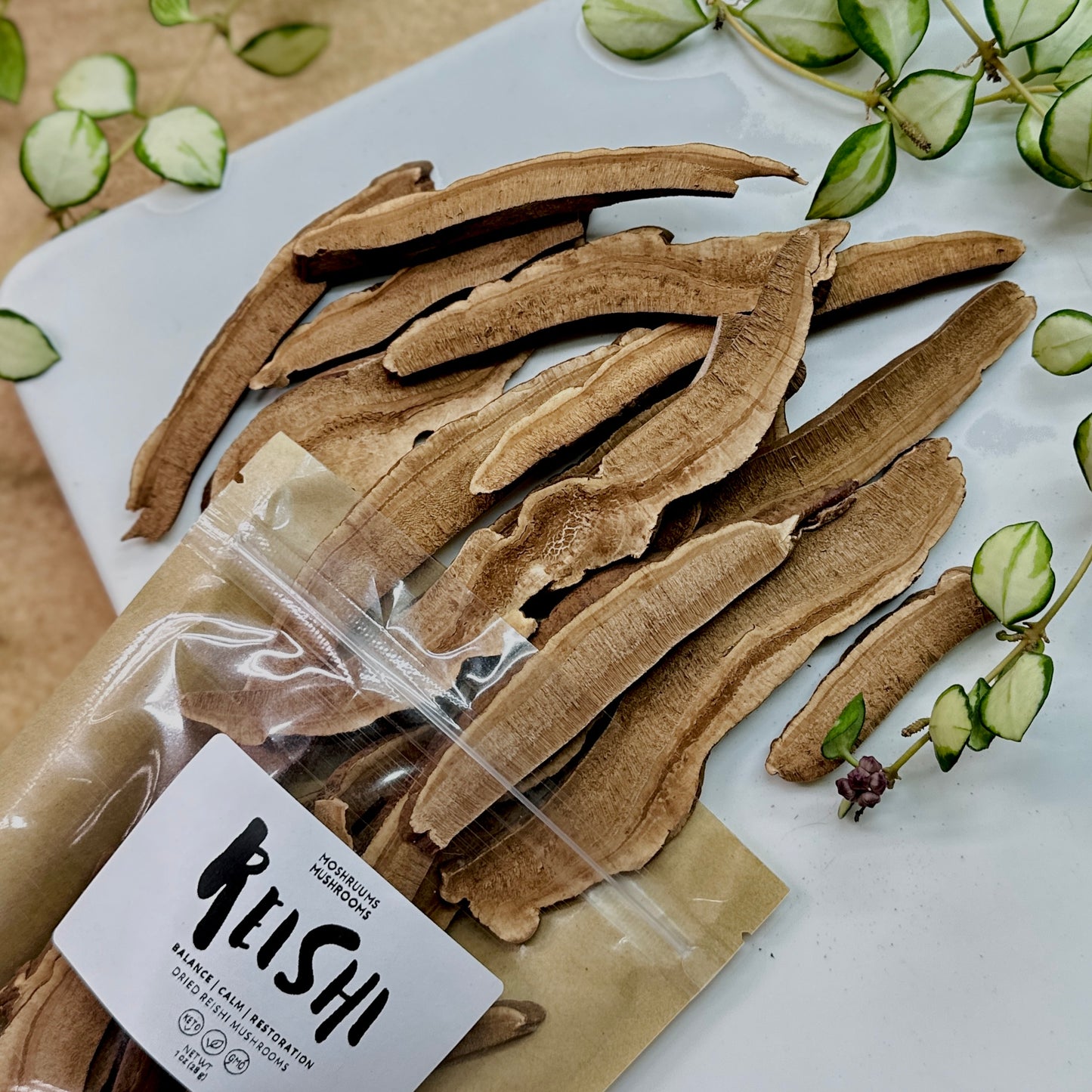 Reishi - Organic Dried Reishi Mushrooms - Mushroom Tea - Mood Balance