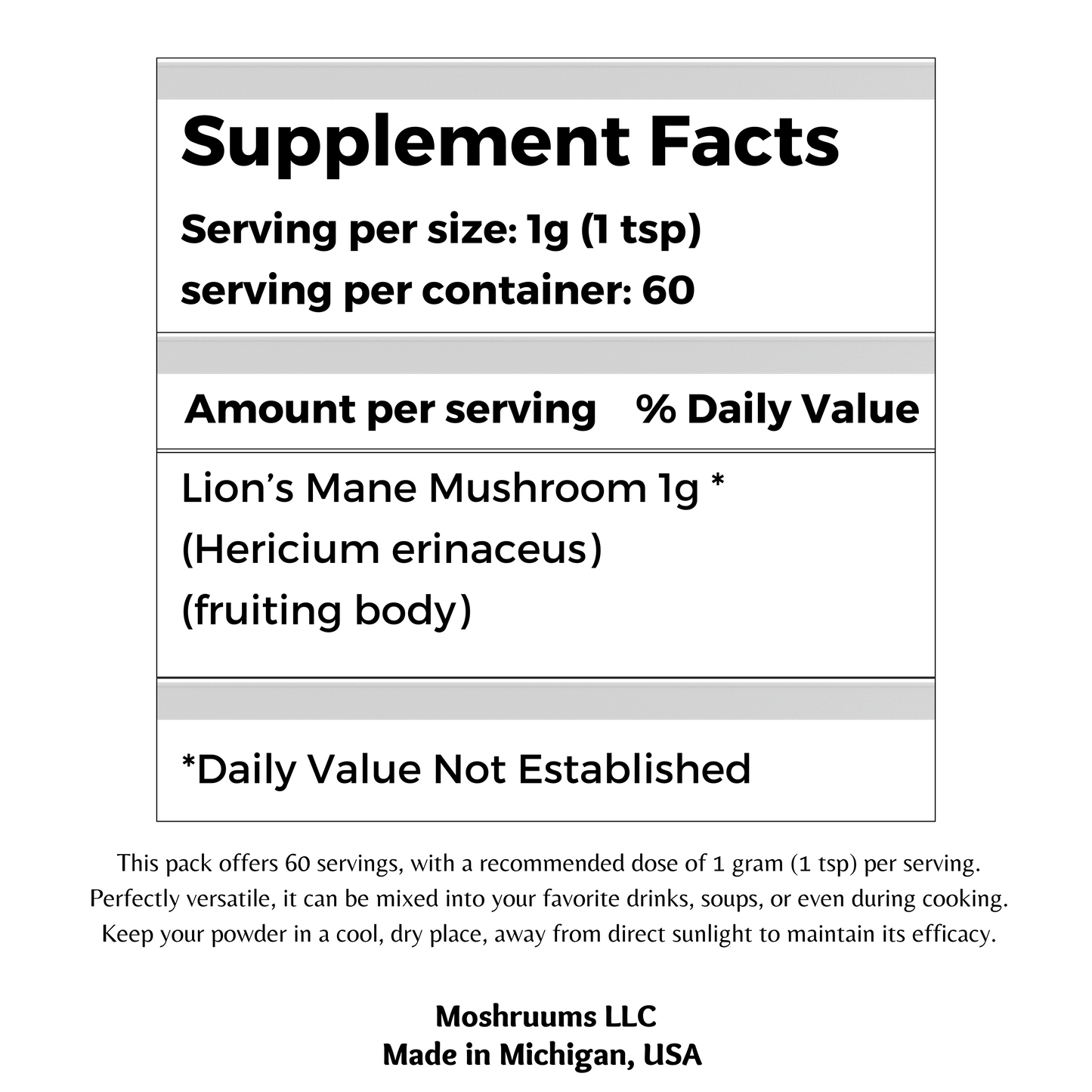 Mind - Lion’s Mane Mushroom Powder