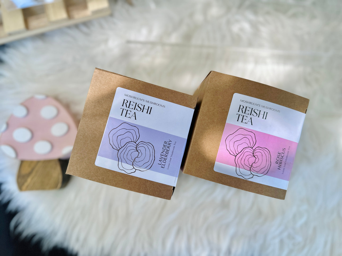 Reishi Tea - Mood Balance & Better Sleep - Organic Loose Leaf Mushroom Tea
