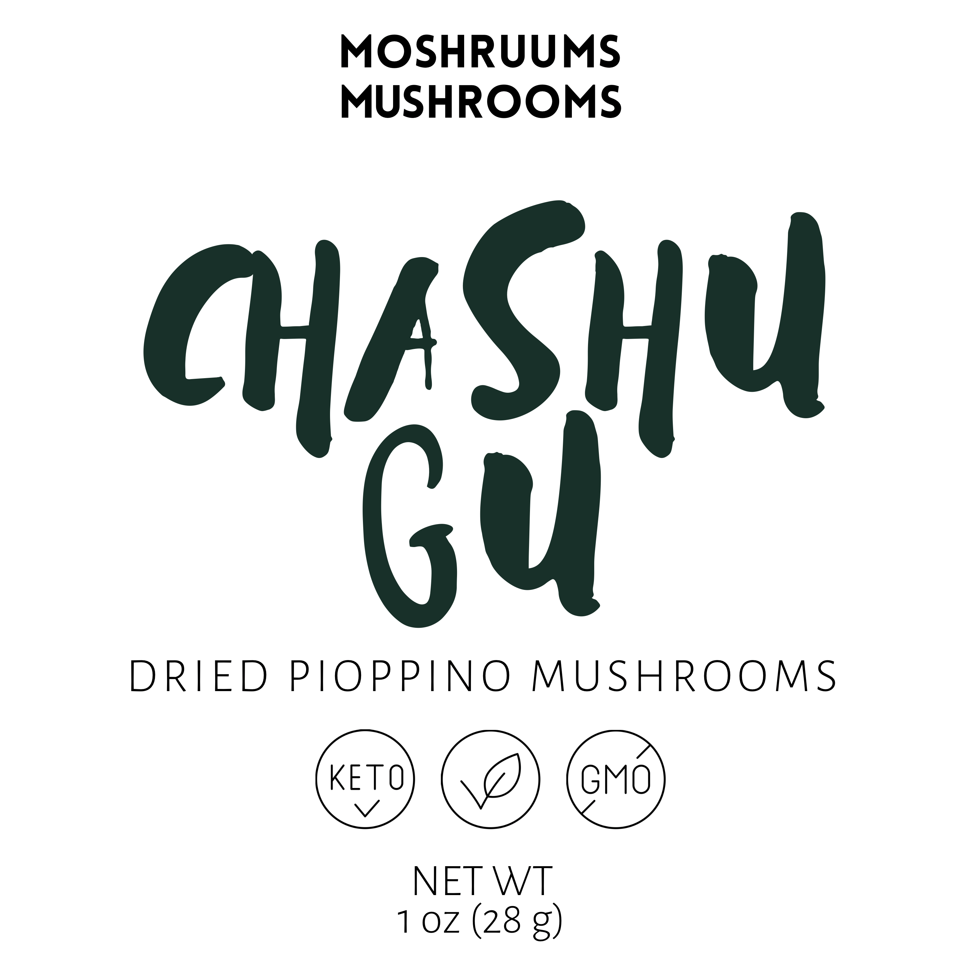 ChaShuGu - Organic Dried Pioppino Mushrooms