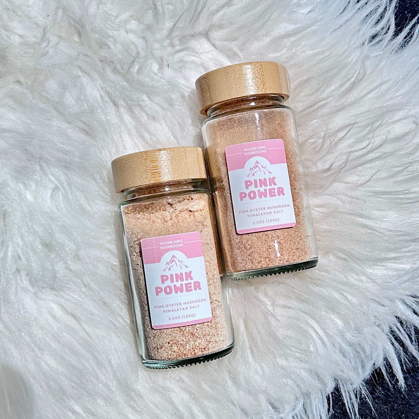 Pink Power - Himalayan Salt with Pink Oyster & Lion's Mane Mushrooms