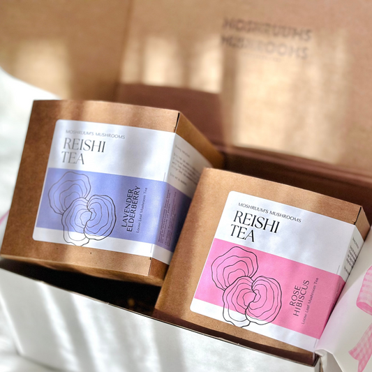 Reishi Relaxation Tea Duo – Lavender & Rose Blends