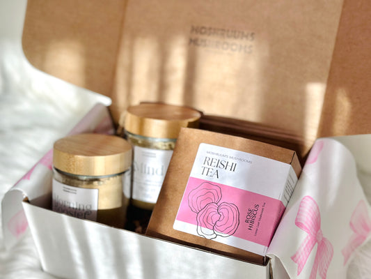 The Daily Balance Set – Powder Duo + Reishi Tea