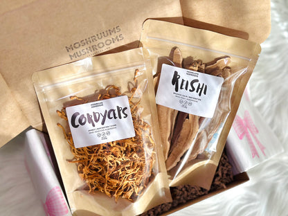 Cordyceps + Reishi Wellness Duo – Dried Functional Mushrooms