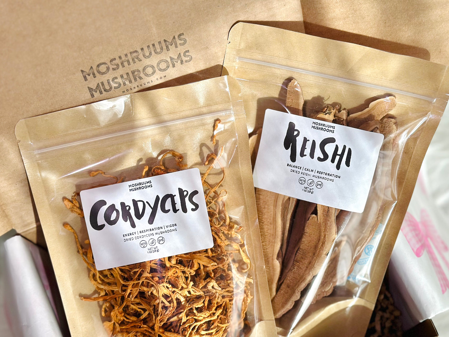 Cordyceps + Reishi Wellness Duo – Dried Functional Mushrooms
