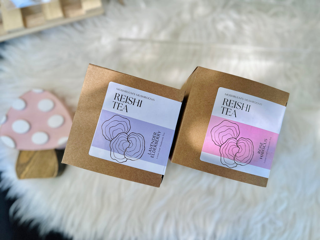 Reishi Tea - Mood Balance & Better Sleep - Organic Loose Leaf Mushroom Tea