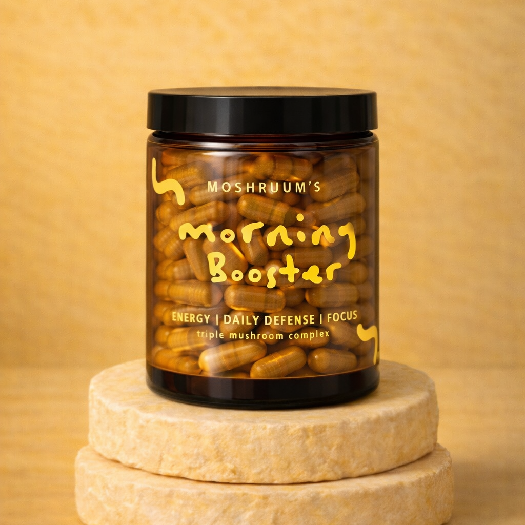 Morning Booster Capsules – Cordyceps Lion’s Mane Turkey Tail – Energy From Within – Morning Ritual