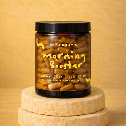 Morning Booster Capsules – Cordyceps Lion’s Mane Turkey Tail – Energy From Within – Morning Ritual