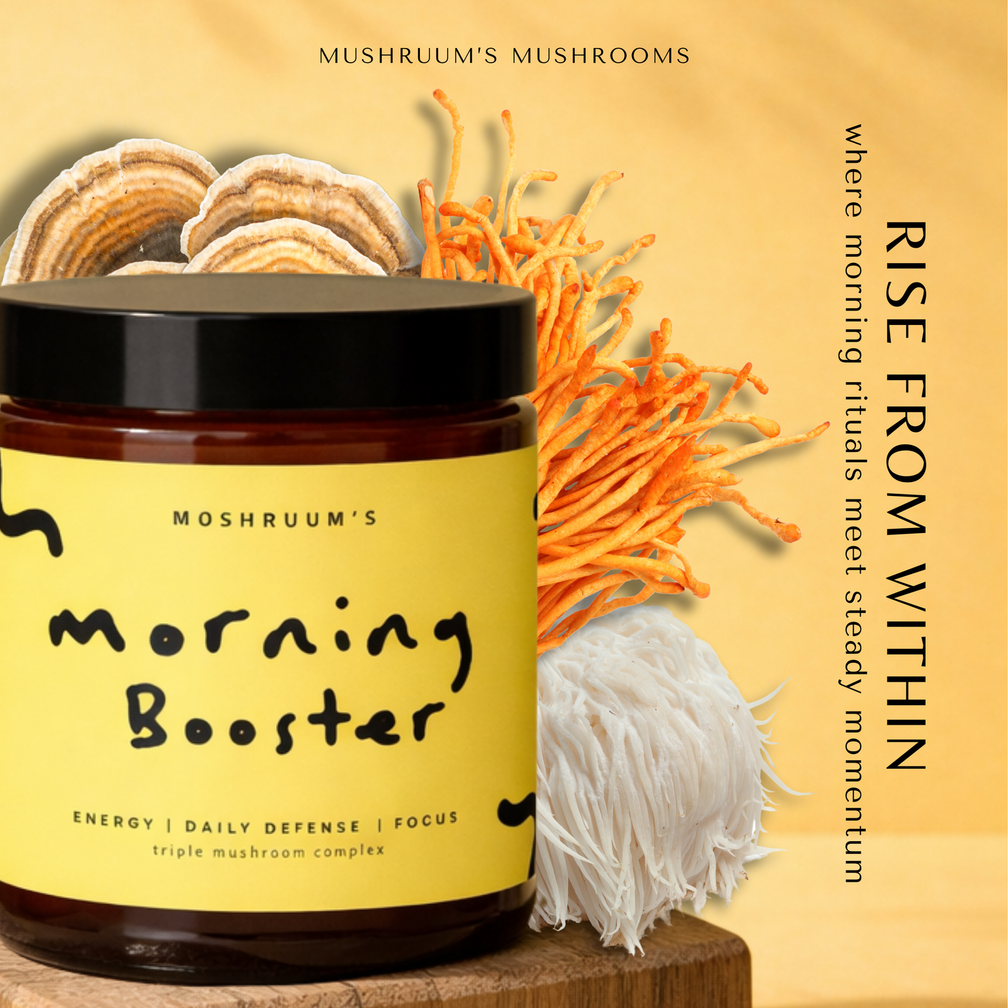 Morning Booster - Triple Mushroom Complex Powder