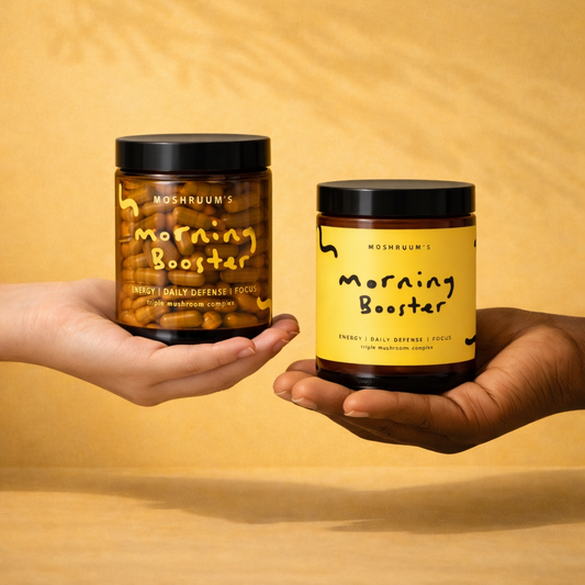 Morning Booster Capsules – Cordyceps Lion’s Mane Turkey Tail – Energy From Within – Morning Ritual