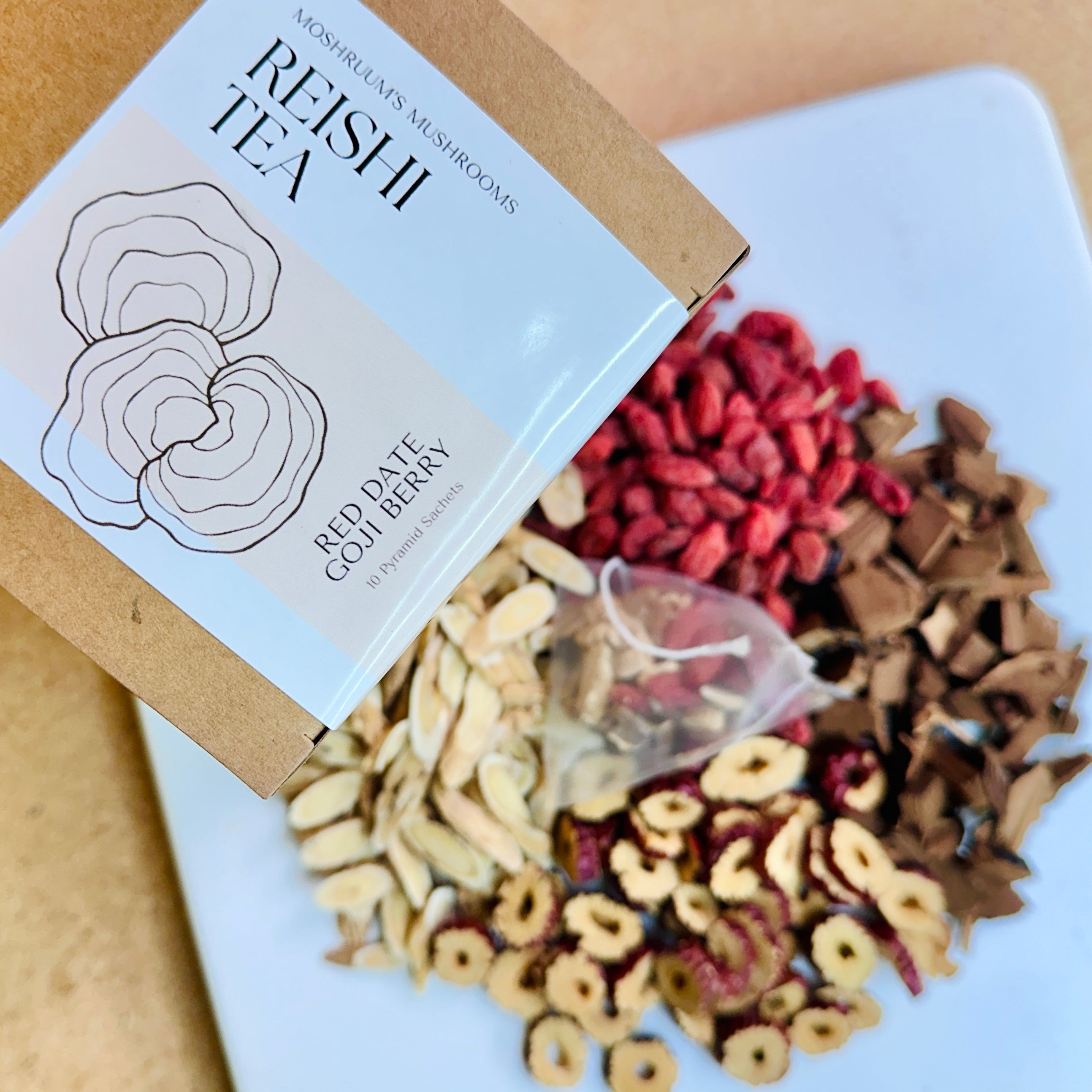 Reishi Tea - Mood Balance & Better Sleep - Organic Loose Leaf Mushroom Tea